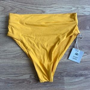 NWT Toast Swim Marigold High Waisted Bikini Bottoms